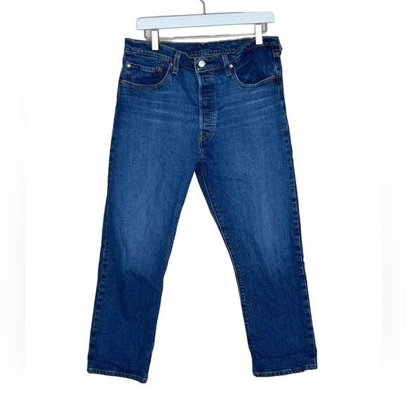 LEVI’S 501 Original Button Up Cropped Jeans - Picture 1 of 6